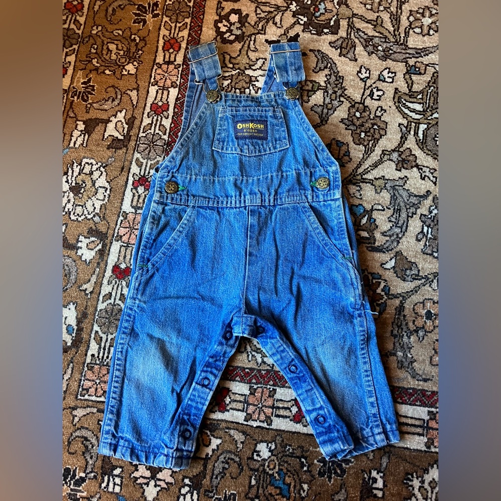 Vintage OshKosh B’Gosh Denim Overalls 9-12M